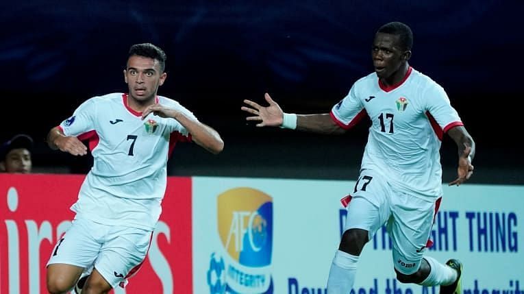 Jordanian number seven Omar Al Zebdieh scored from a tight angle (Image Courtesy: AFC)